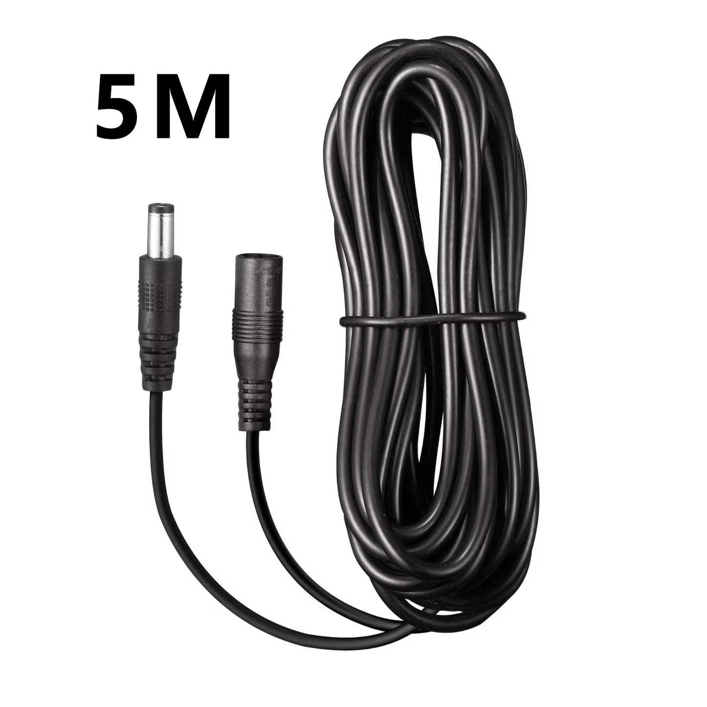 10M/5M DC Power Extension Cord 5.5Mm*2.1Mm Jack Adapter Lead Cable Female to Male External Plug for Electronics