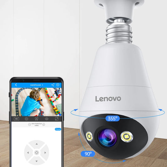 Lenovo 360° WiFi Security Camera — Smart Light Bulb Installation