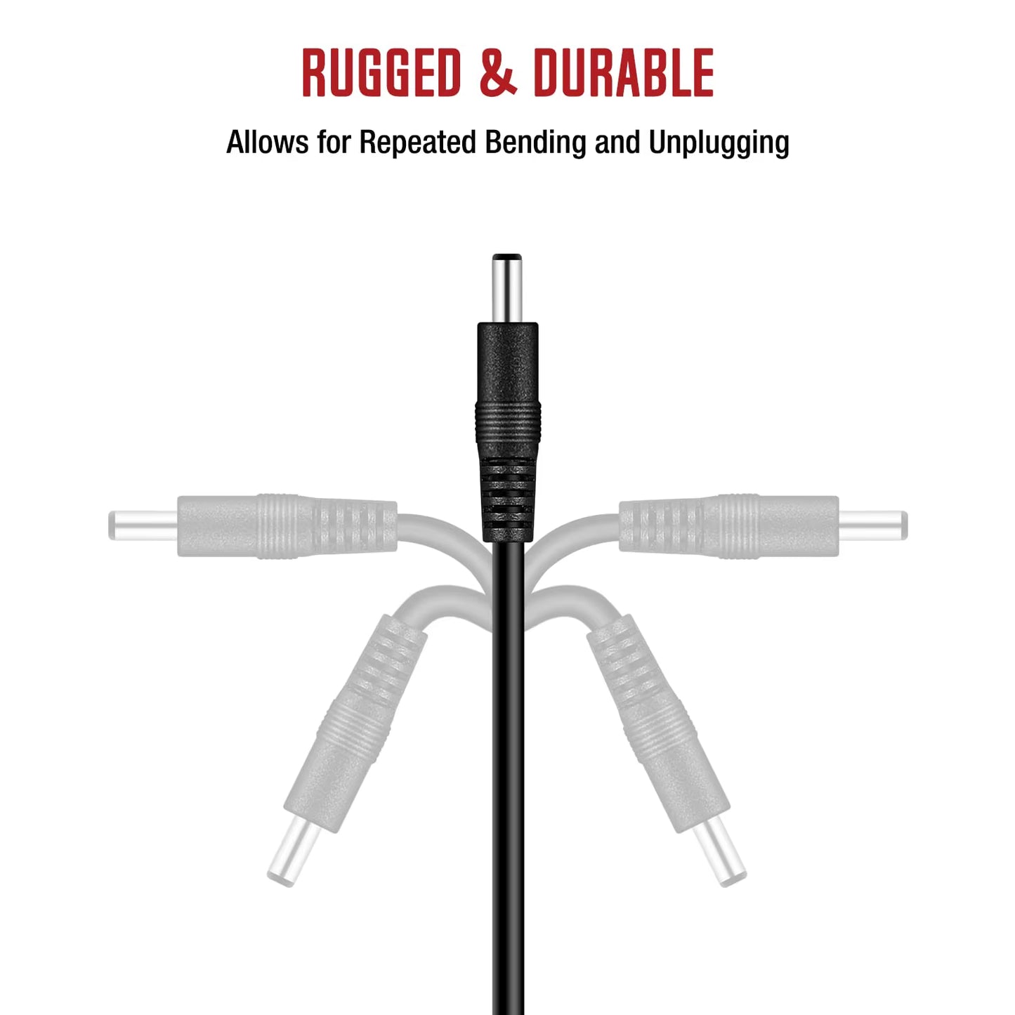 10M/5M DC Power Extension Cord 5.5Mm*2.1Mm Jack Adapter Lead Cable Female to Male External Plug for Electronics